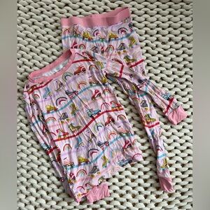 Little Sleepies Retro Roller skates two piece size 4t